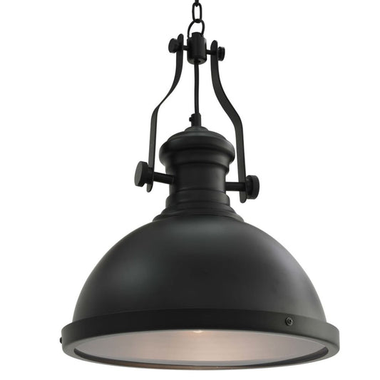 Ceiling Lamp Black Round E27