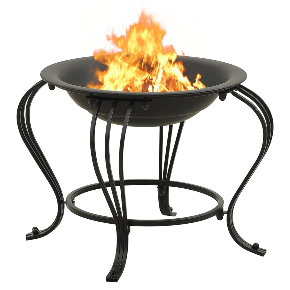 Fire Pit with Poker 49 cm Steel