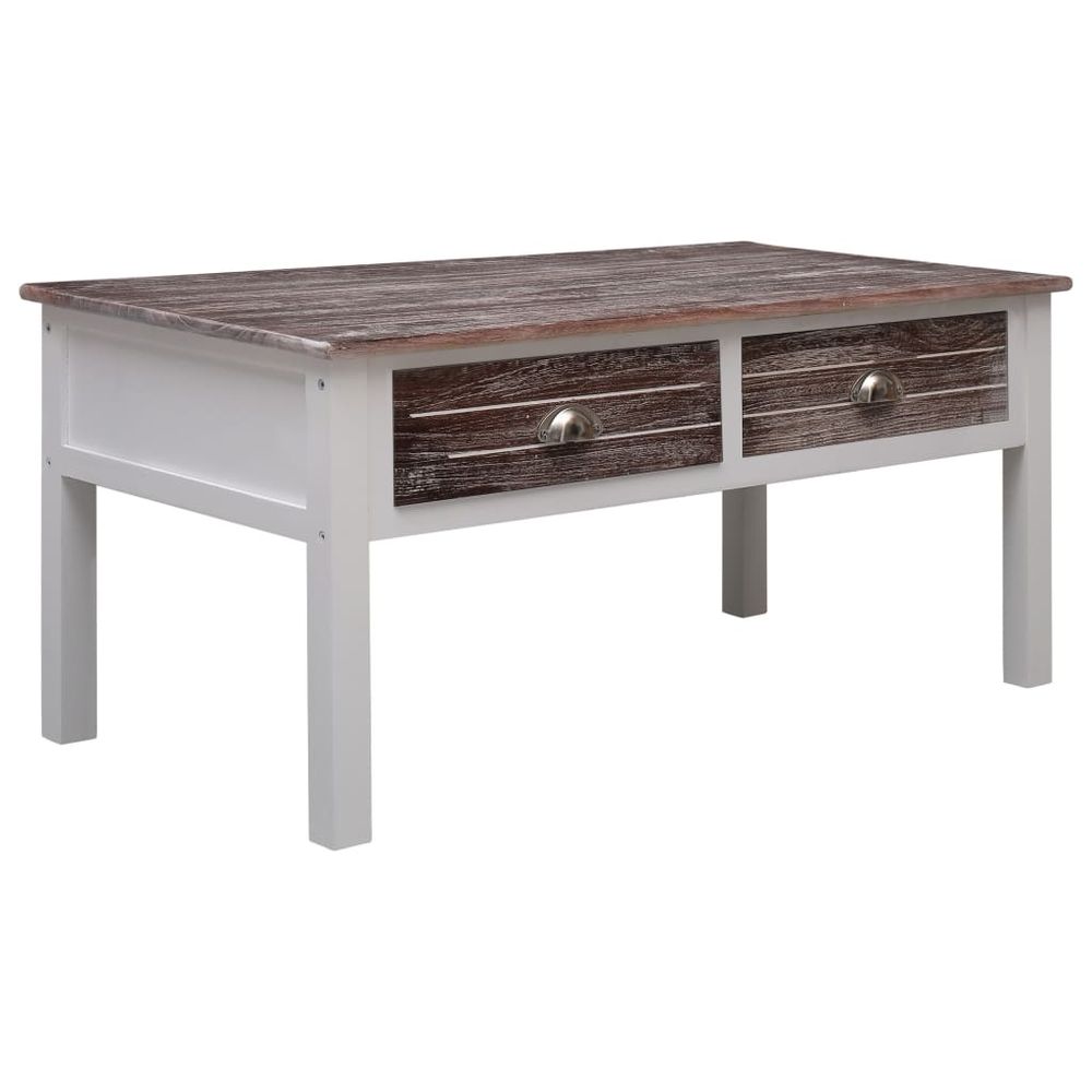 vidaXL Coffee Table Grey 100x50x45 cm Wood