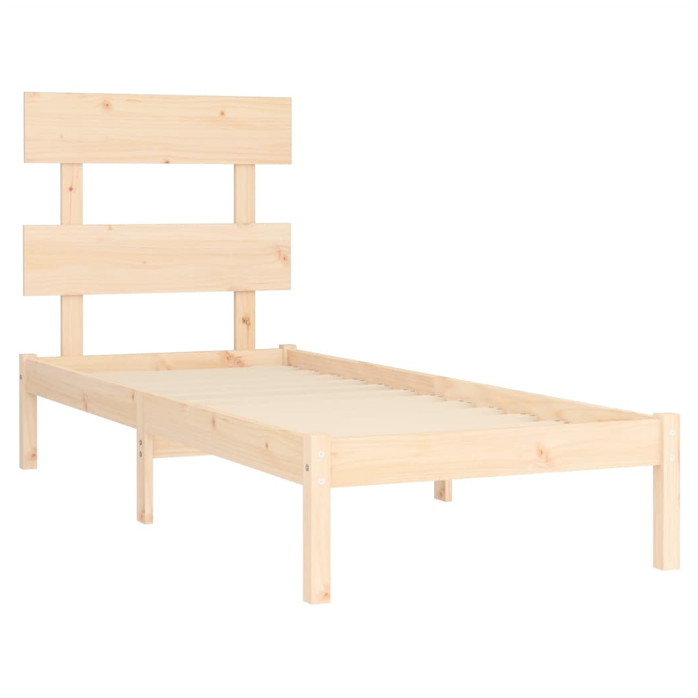 Bed Frame Solid Wood 75x190 cm to 200 x 200 cm