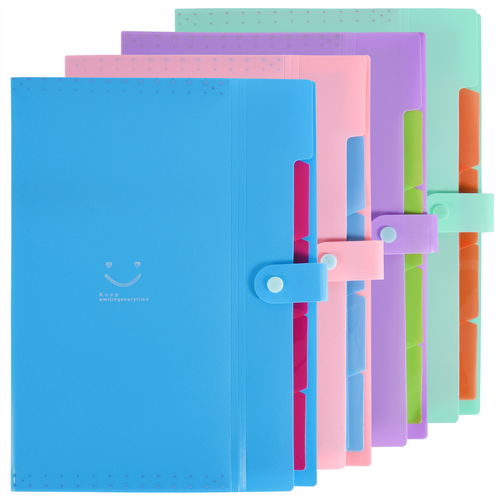 ASAB Colourful Plastic File Organisers Pack Of 4