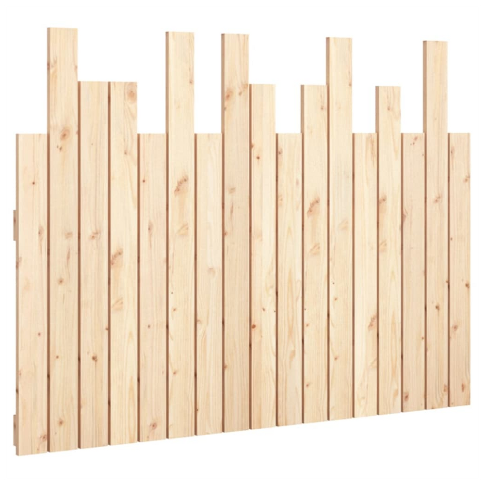 Wall Headboard 108x3x80 cm Solid Wood Pine