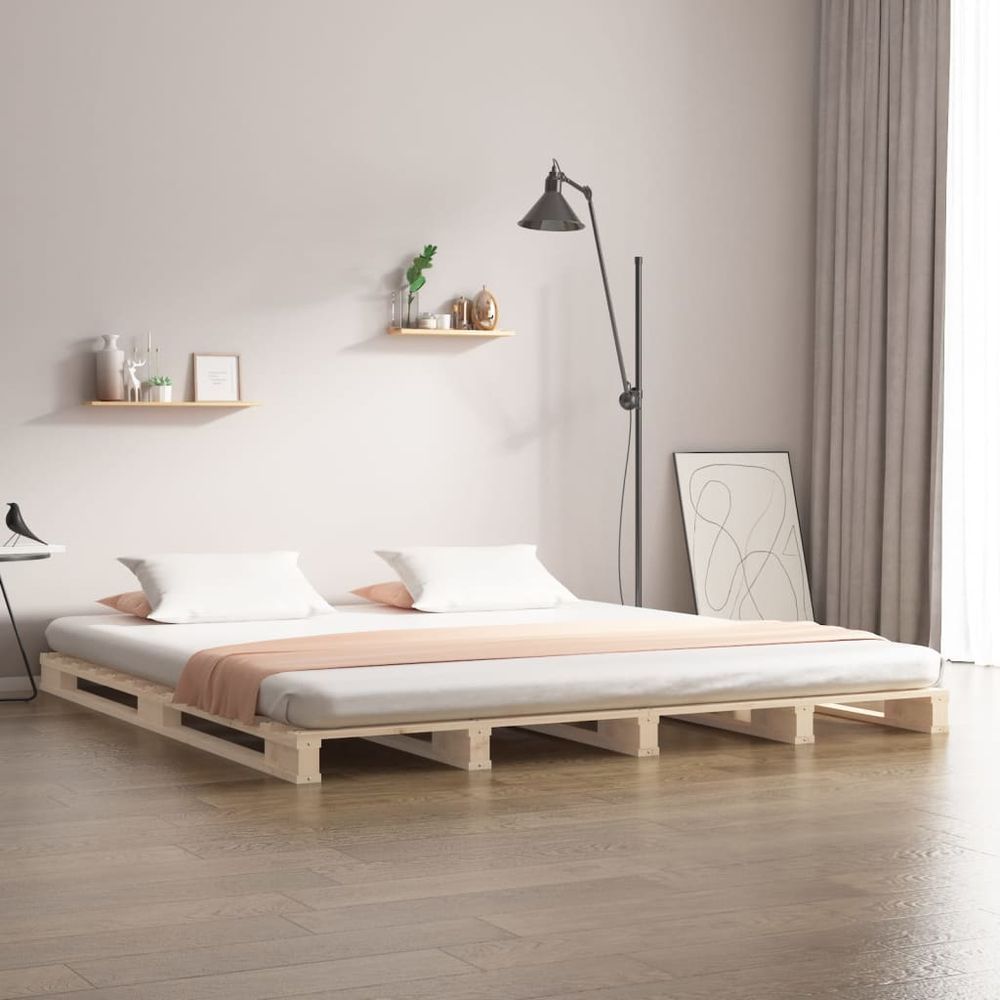 Pallet Bed 90x200 cm Solid Wood Pine