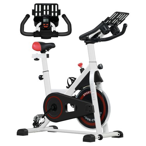 8kg Flywheel Exercise Bike w/ Adjustable Height/Resistance LCD Monitor HOMCOM