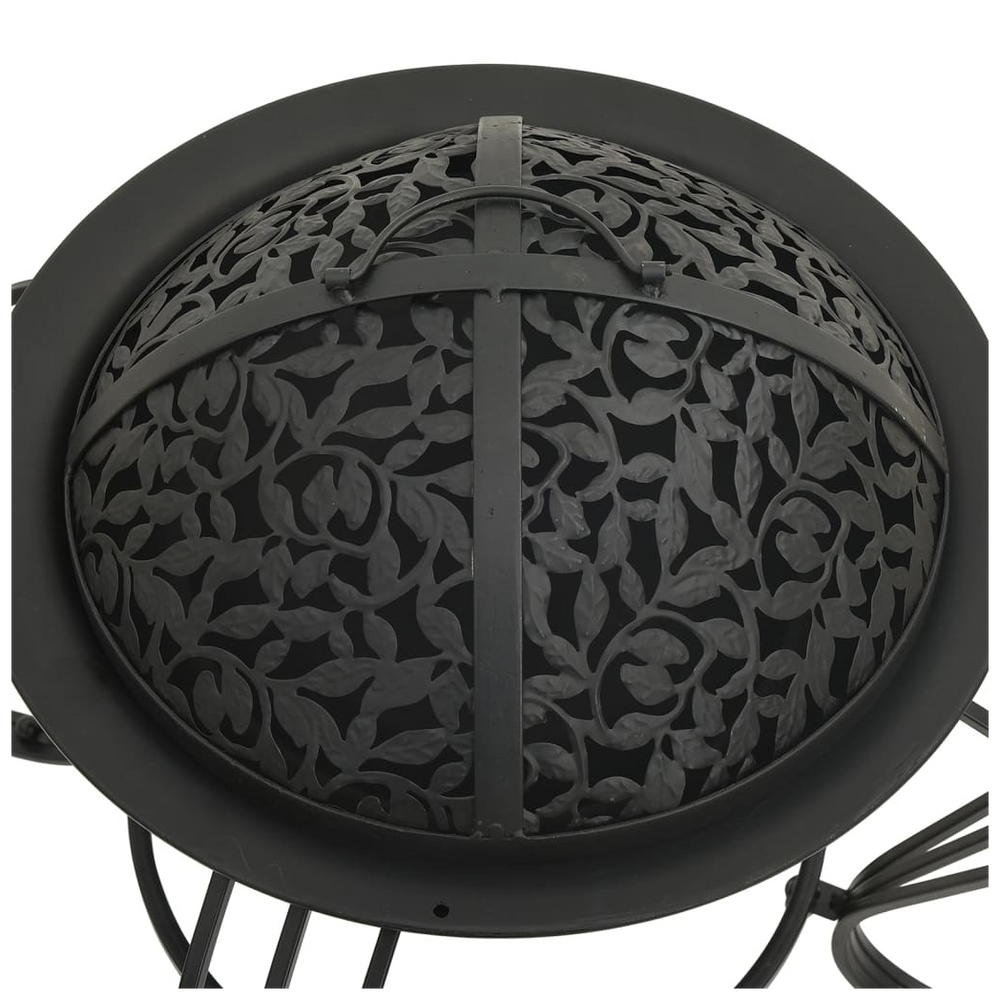 Fire Pit with Poker 49 cm Steel