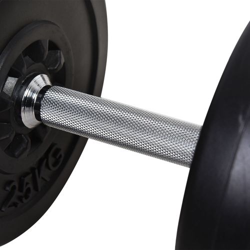 HOMCOM Dumbbells and Barbell Set with 65kg Adjustable Weights for Home Gym