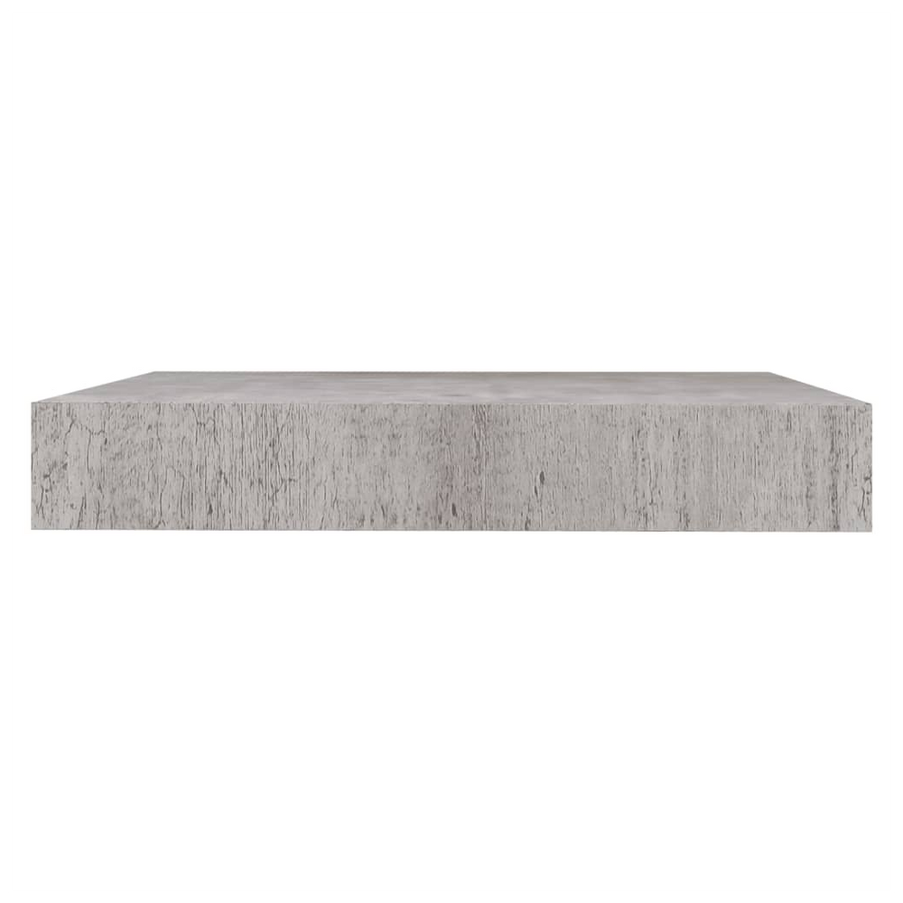 Floating Wall Shelf Concrete Grey 23x23.5x3.8 cm MDF