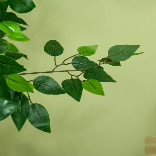 HOMCOM 150cm Artificial Tree Ficus for Indoor Outdoor Home Decor, Fake Tree