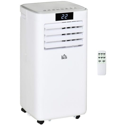 7000 BTU Mobile Air Conditioner Indoor Portable AC Unit w/ RC, White HOMCOM