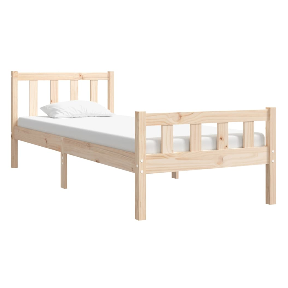 Bed Frame Solid Wood 75x190 cm to 200 x 200 cm