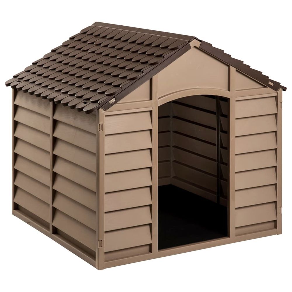 Dog House Brown 86x84x82 cm Polypropylene