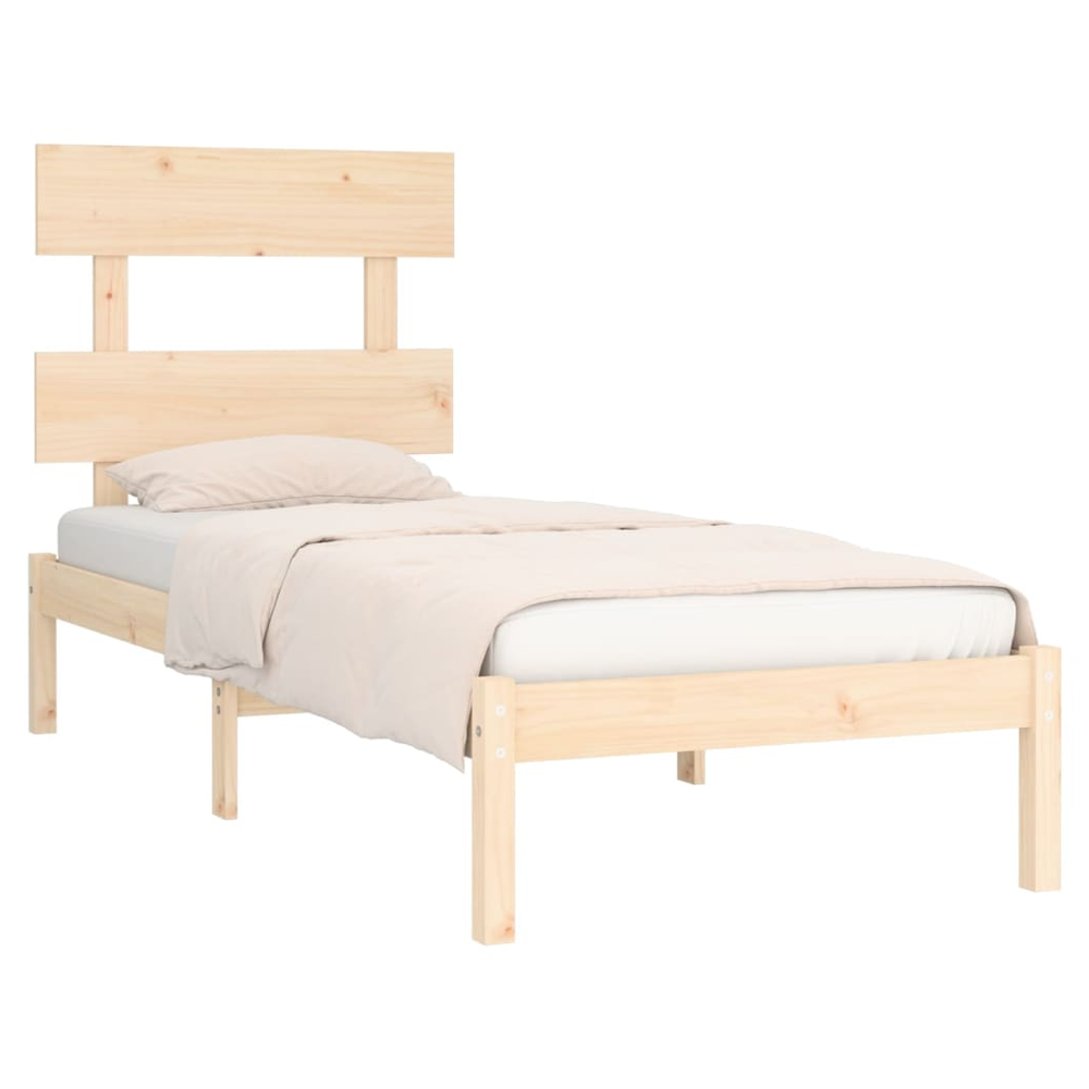 Bed Frame Solid Wood 75x190 cm to 200 x 200 cm