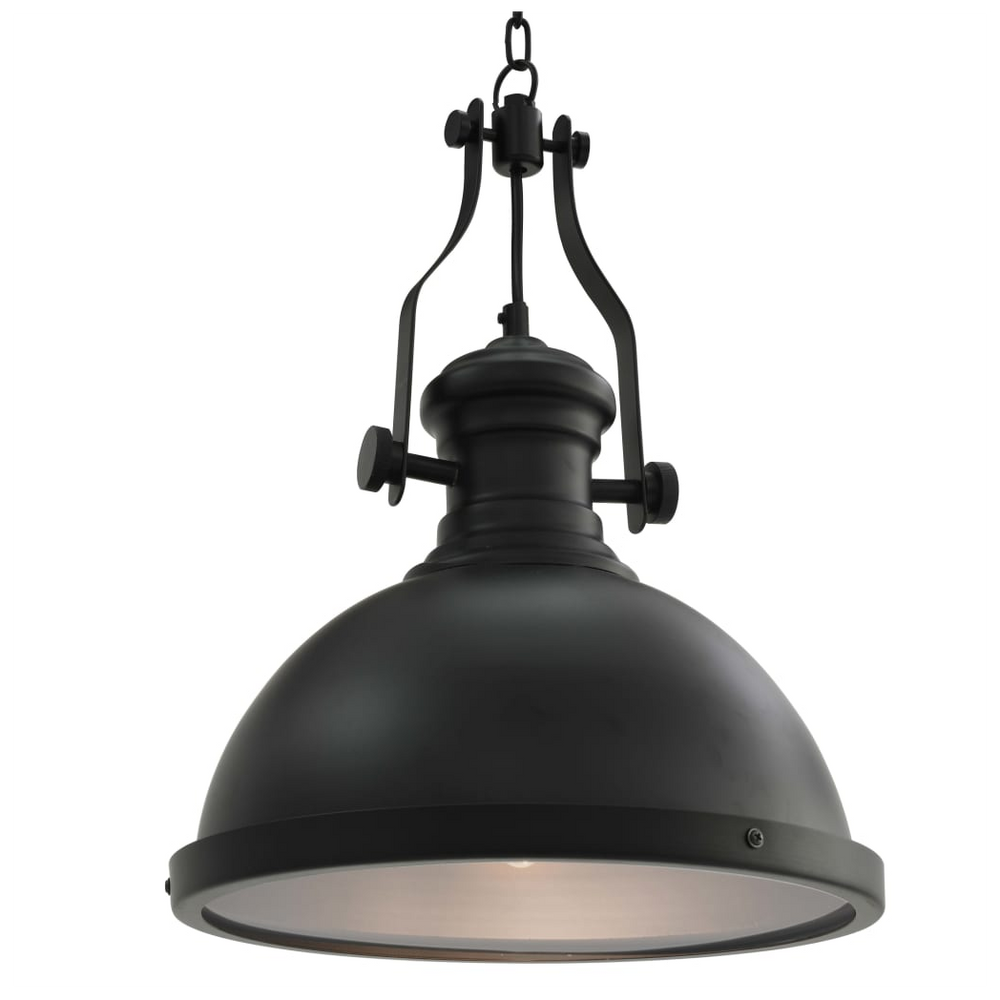 Ceiling Lamp Black Round E27