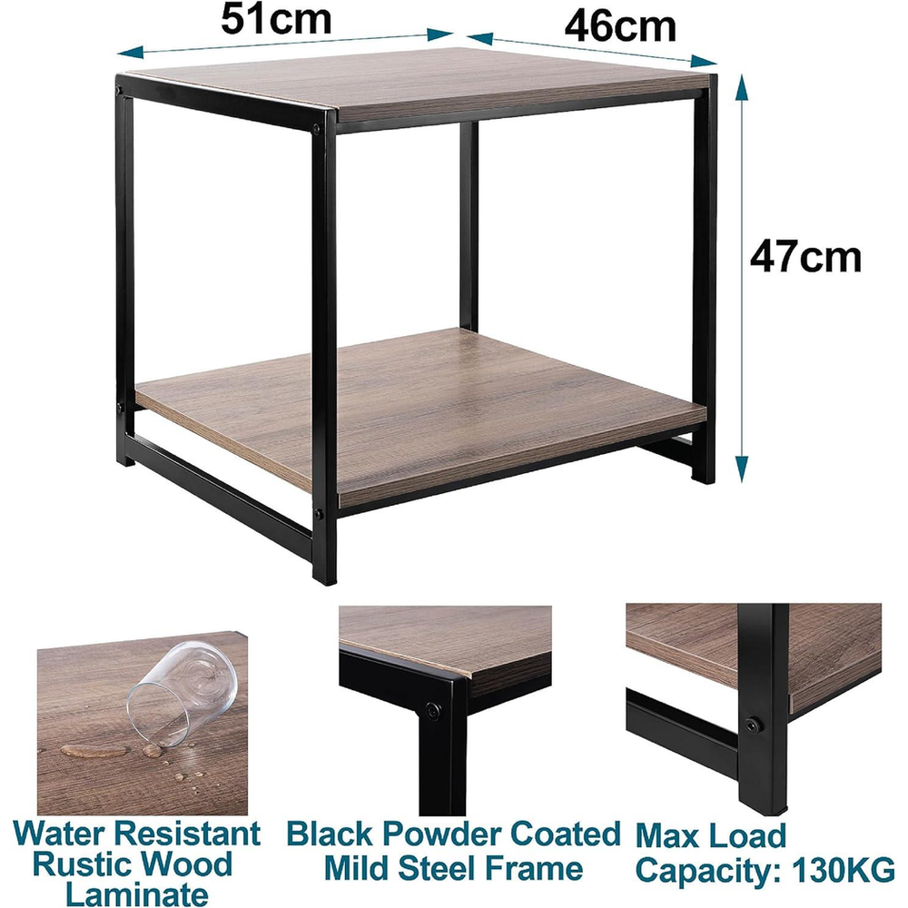 Coffee Table Black Powder Coated