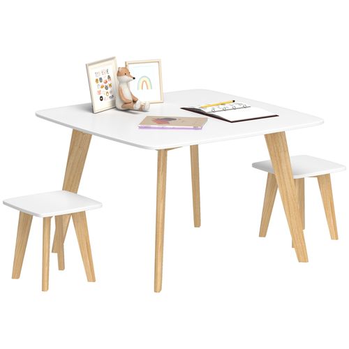 AIYAPLAY 3 Pieces Kids Table and Chair Set for Playroom, Bedroom