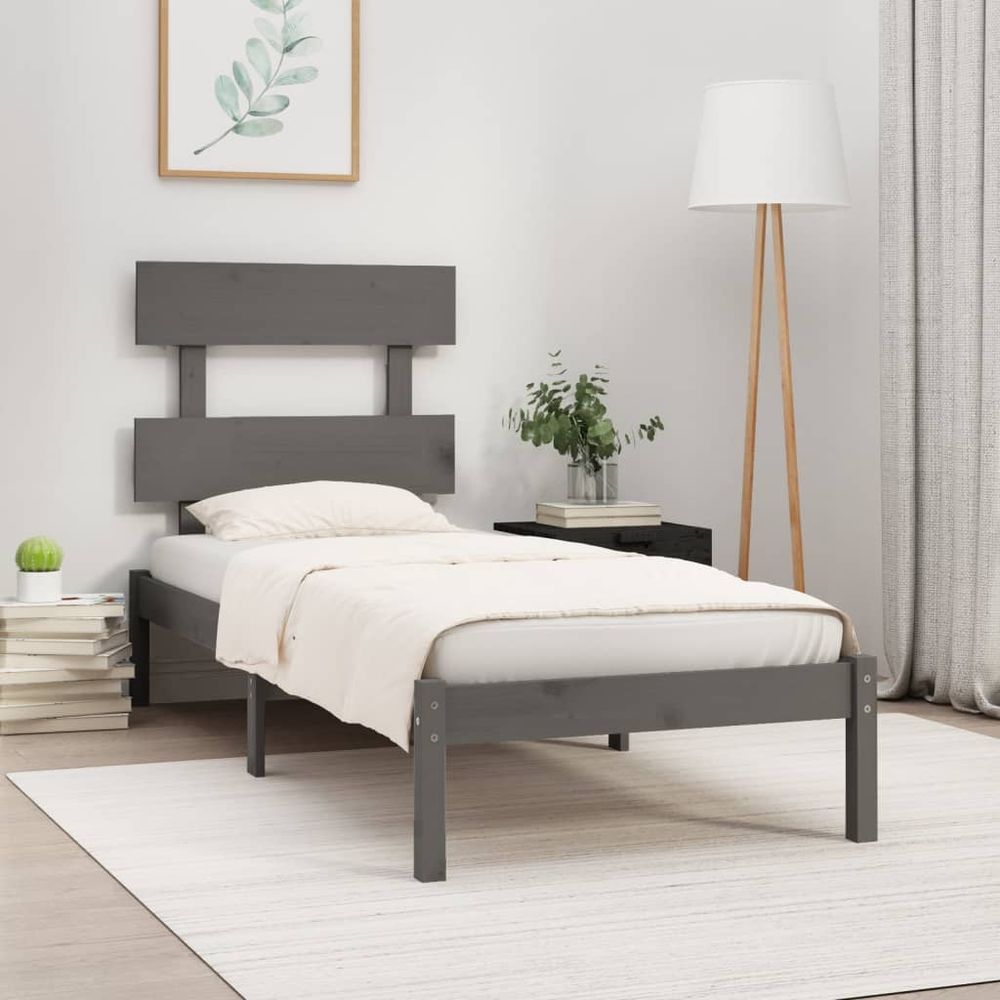 Bed Frame Solid Wood 75x190 cm to 200 x 200 cm