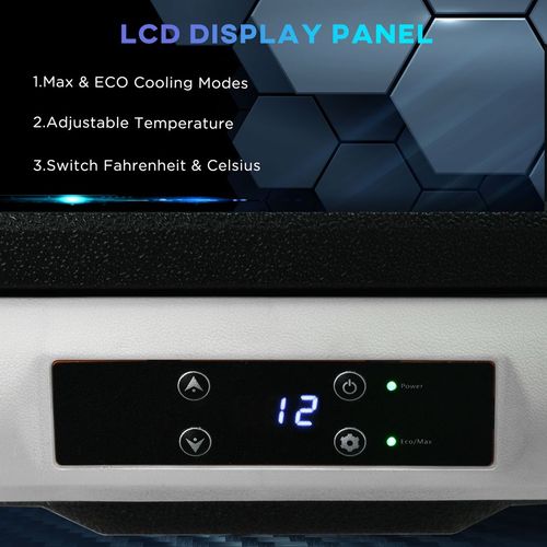 30L Car Refrigerator 12V Portable Freezer for Camping, Driving Outsunny