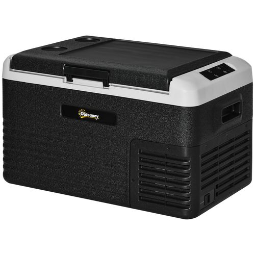 30L Car Refrigerator 12V Portable Freezer for Camping, Driving Outsunny