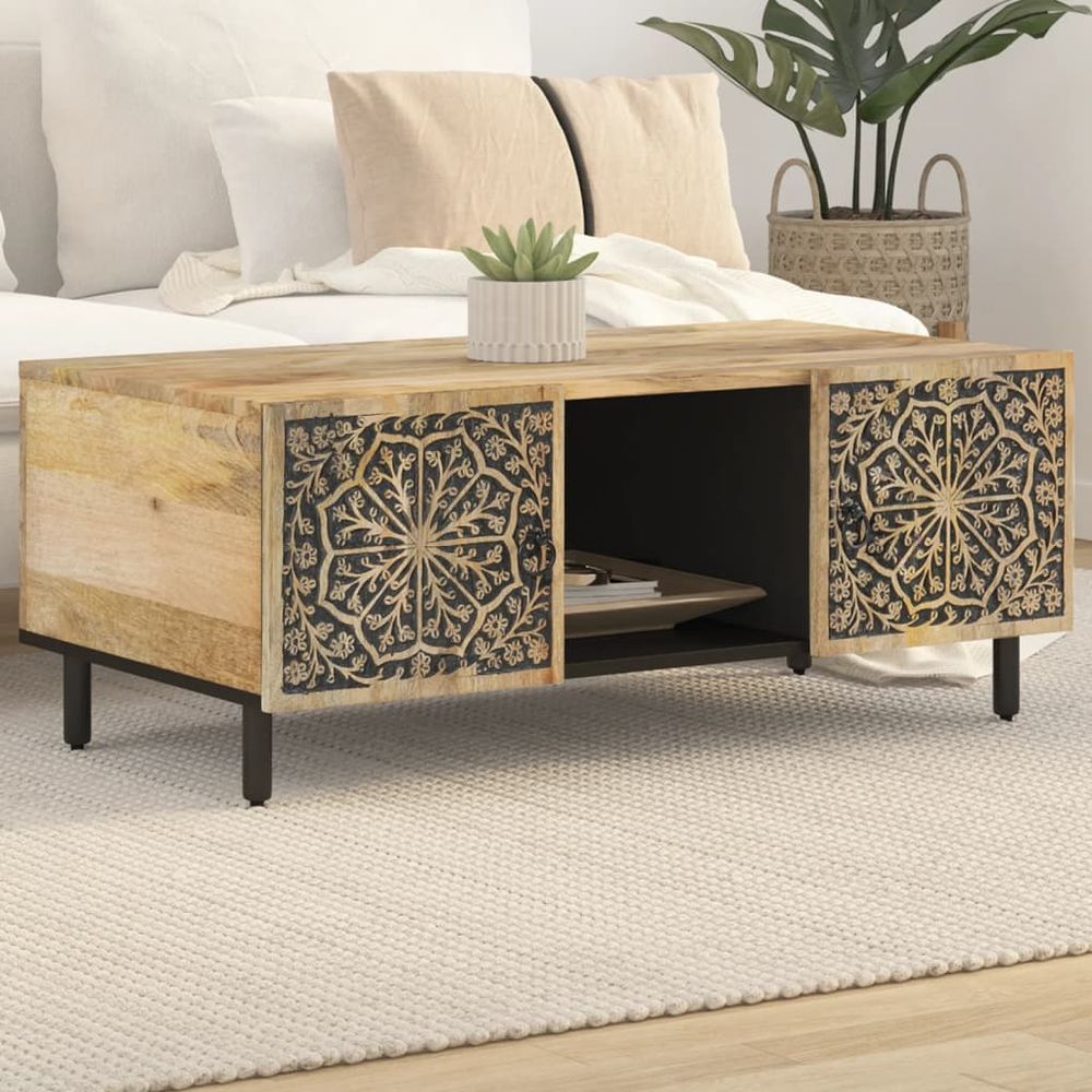 vidaXL Coffee Table 100x54x40 cm Solid Wood Mango