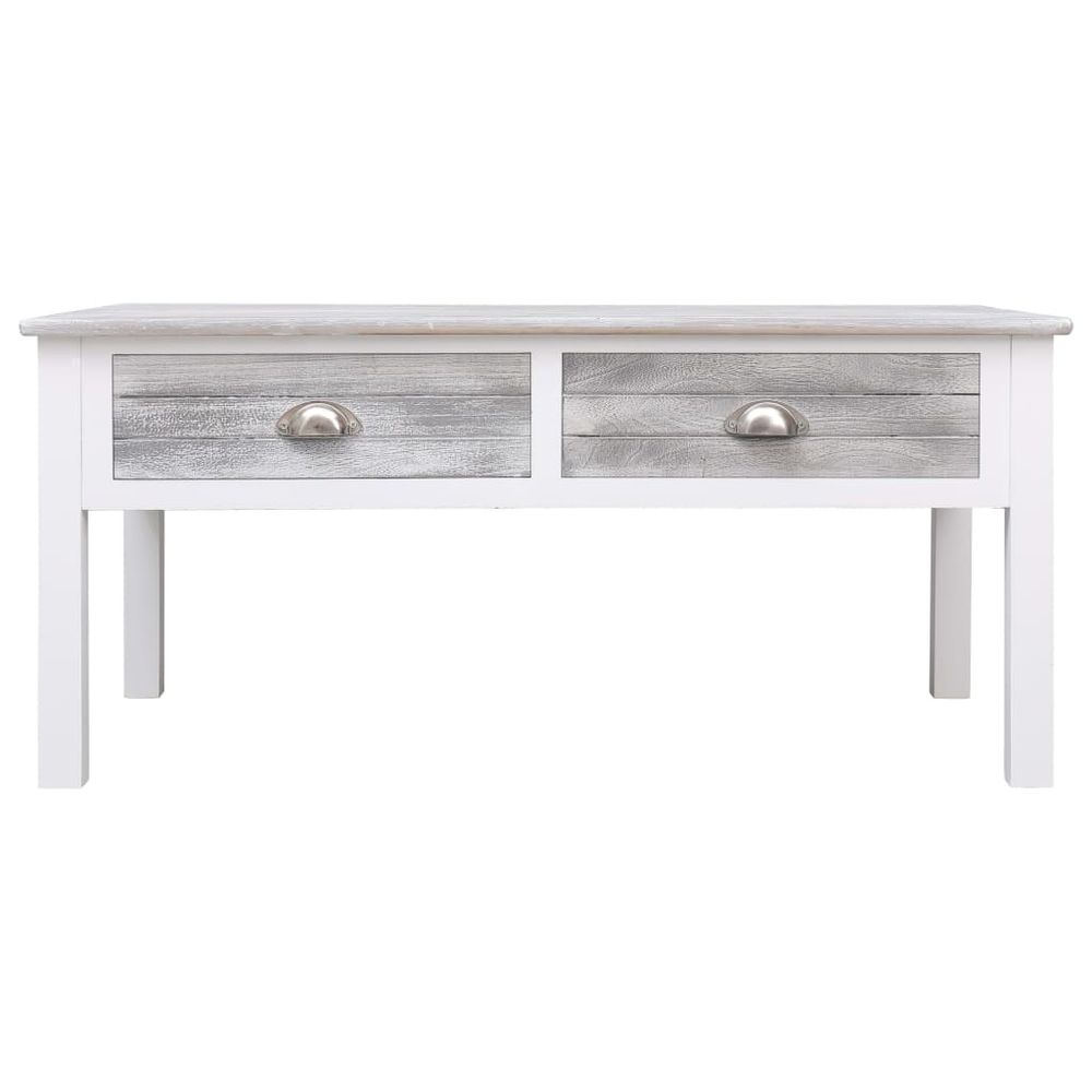 vidaXL Coffee Table Grey 100x50x45 cm Wood