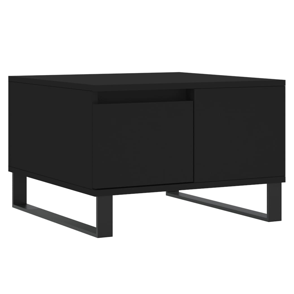 vidaXL Coffee Table Black 55x55x36.5 cm Engineered Wood