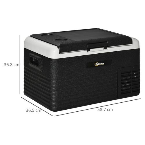 30L Car Refrigerator 12V Portable Freezer for Camping, Driving Outsunny