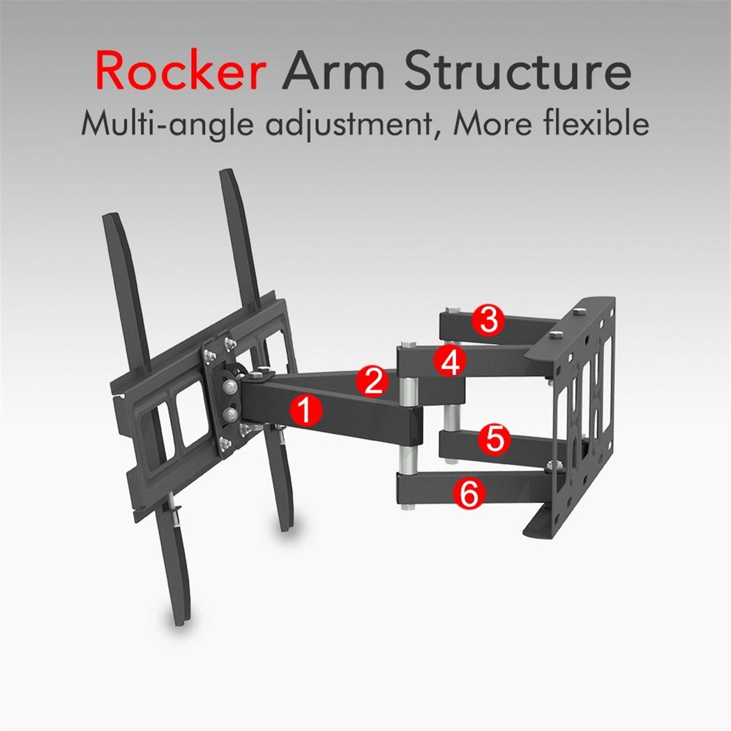 32-70 Inch Double Pendulum Large Base TV Stand Tmds-101 Bearing 50Kg/Vese600*400/Upper And Lower-10~ 10°