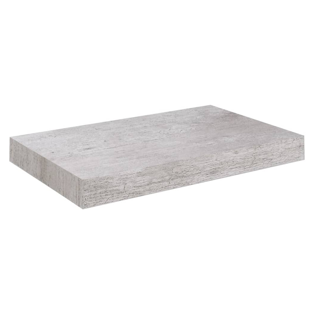 Floating Wall Shelf Concrete Grey 23x23.5x3.8 cm MDF