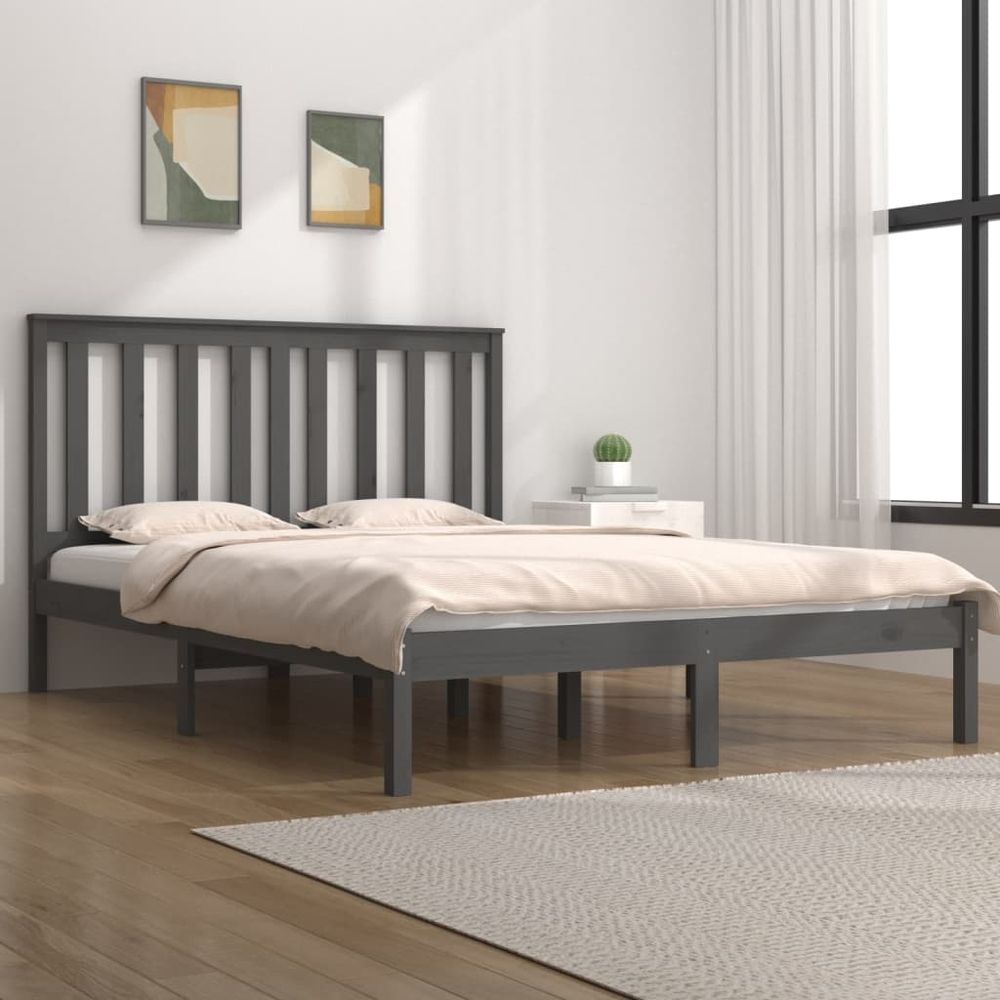 Bed Frame Solid Wood Pine 75x190 cm to 200 x 200 cm