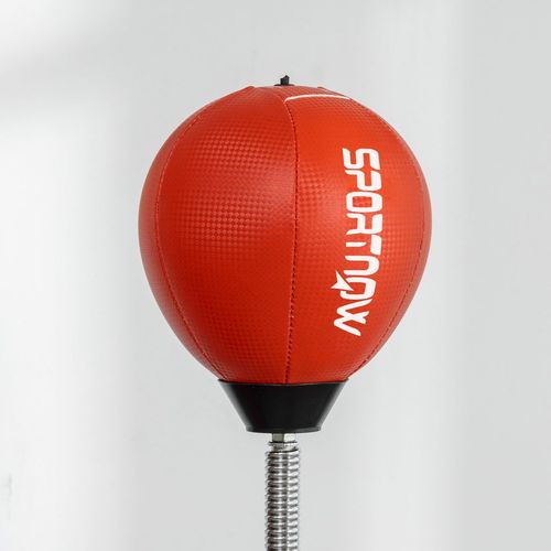 SPORTNOW Boxing Bag, Freestanding Punching Bag with Reflex Bar, Speed Balls