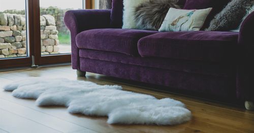 Nordvek Double Sheepskin Rug - 2 Pelts Sewn End To End