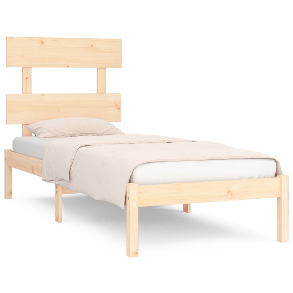 Bed Frame Solid Wood 75x190 cm to 200 x 200 cm