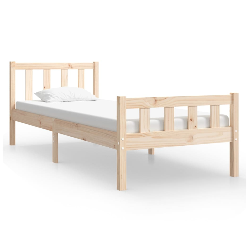 Bed Frame Solid Wood 75x190 cm to 200 x 200 cm