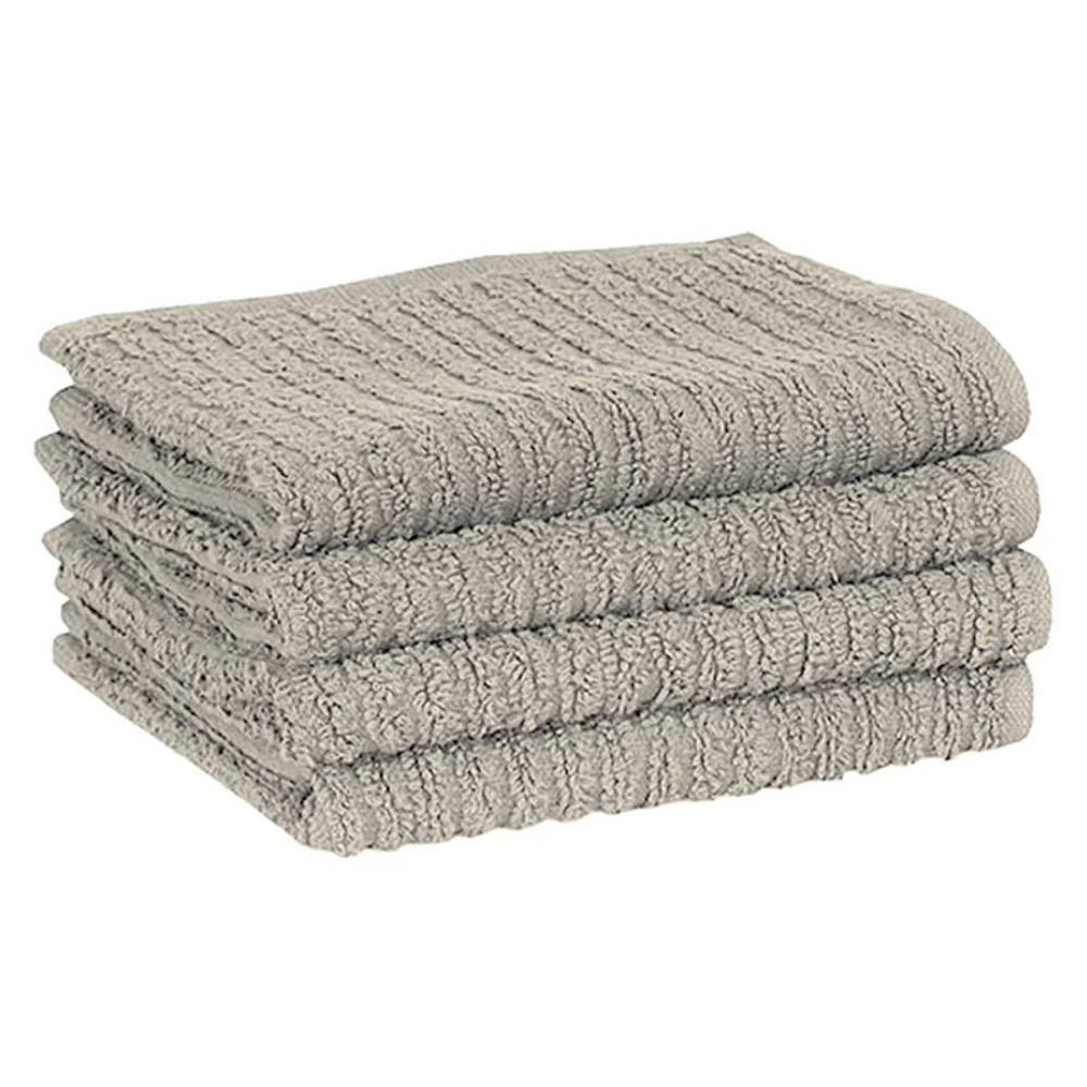 vidaXL 15 Piece Towel Set with Oven Gloves&Pot Holders Grey Cotton