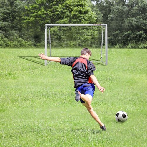 SPORTNOW 6ft x 2ft Football Goal, Simple Set Up Football Training Net