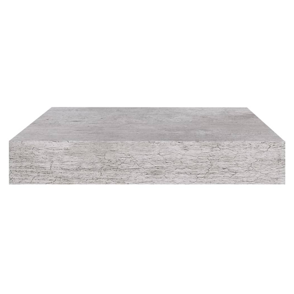 Floating Wall Shelf Concrete Grey 23x23.5x3.8 cm MDF