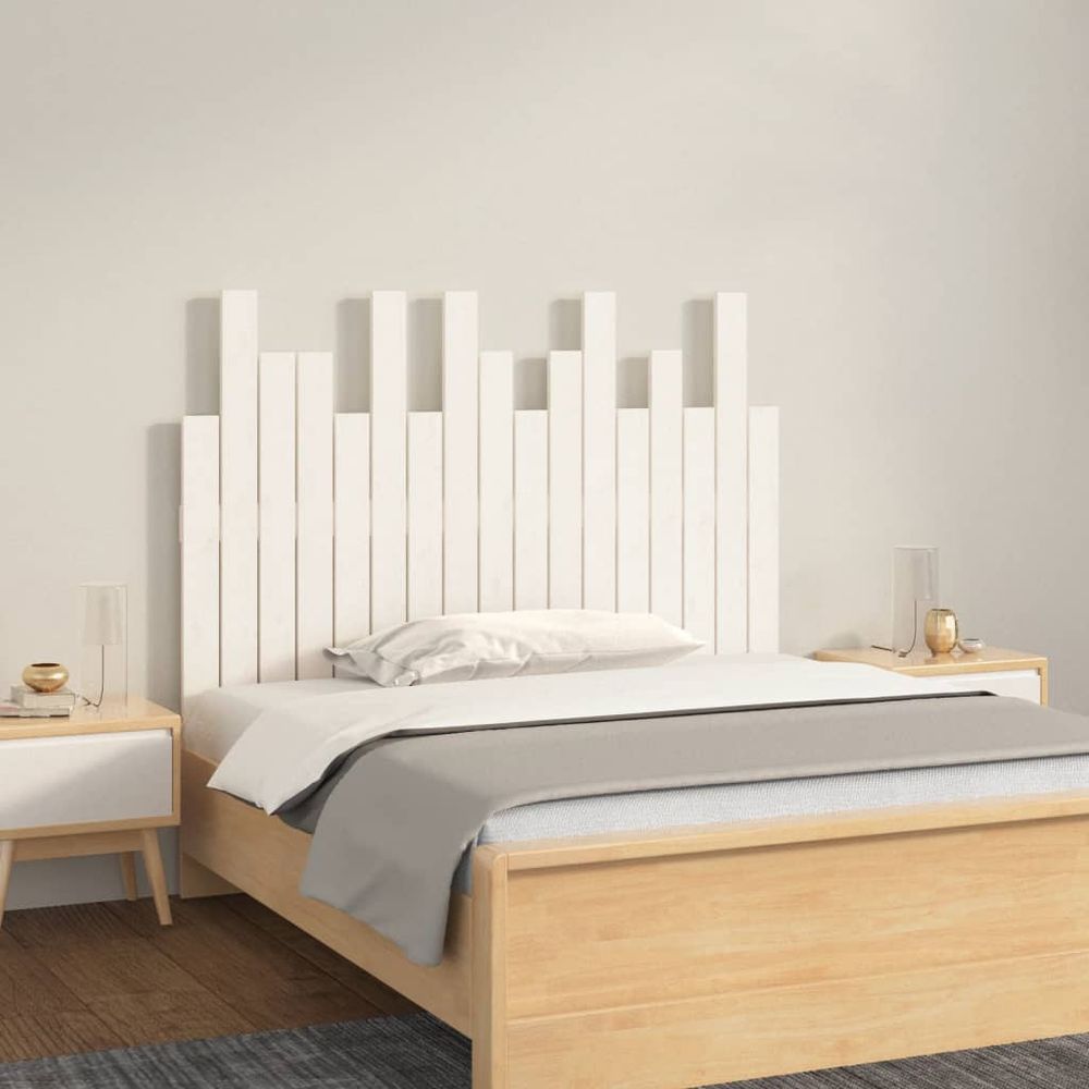 Wall Headboard 108x3x80 cm Solid Wood Pine