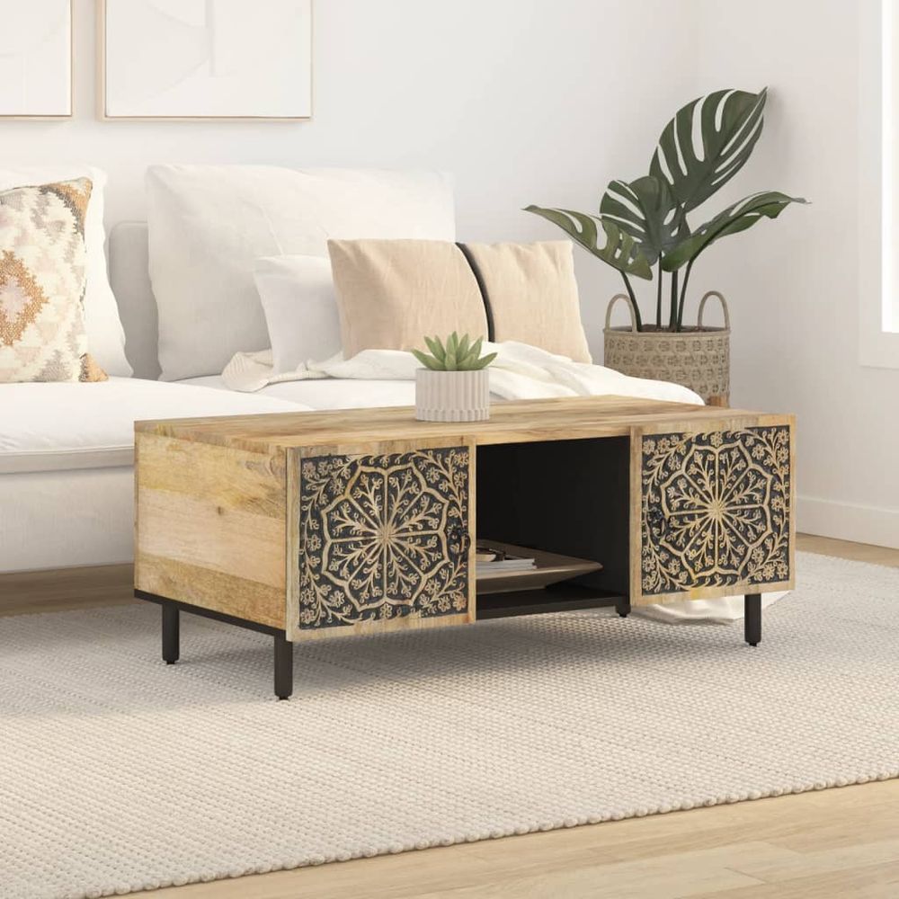 vidaXL Coffee Table 100x54x40 cm Solid Wood Mango