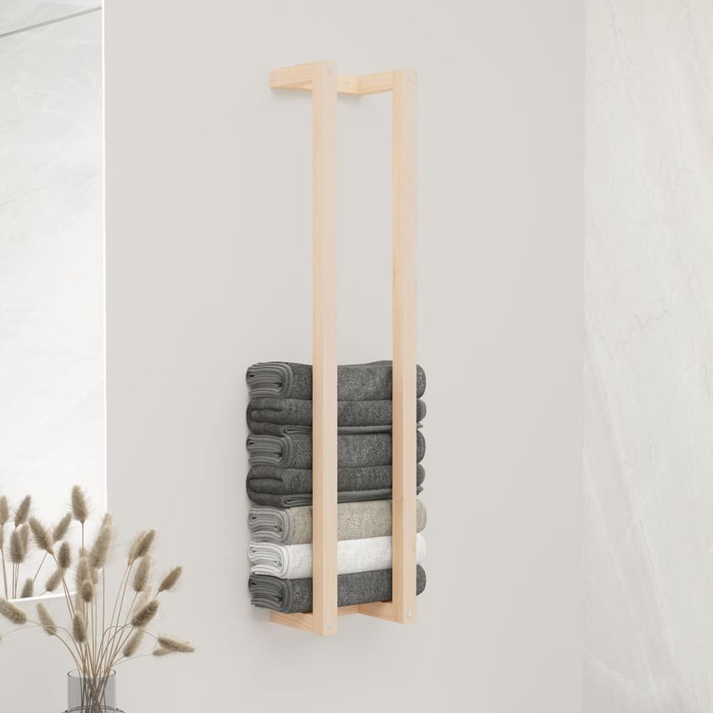 Towel Rack 23x18x60 cm Solid Wood Pine