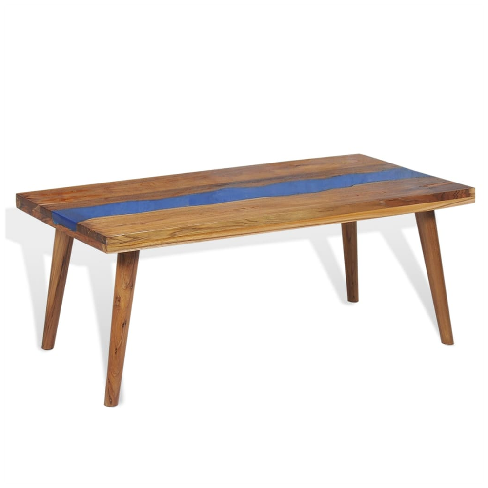 vidaXL Coffee Table Teak Resin 100x50x40 cm