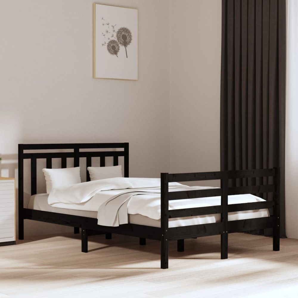 Bed Frame Solid Wood 75x190 cm to 200 x 200 cm