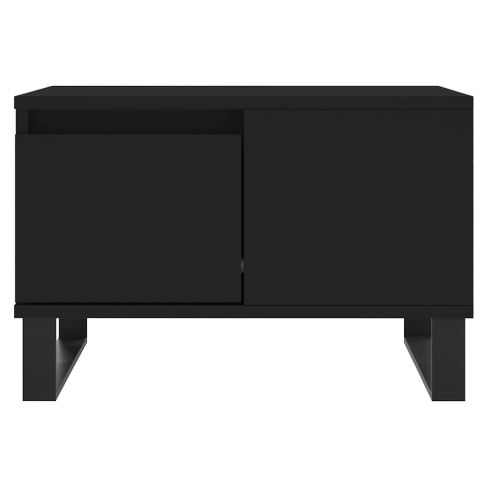 vidaXL Coffee Table Black 55x55x36.5 cm Engineered Wood