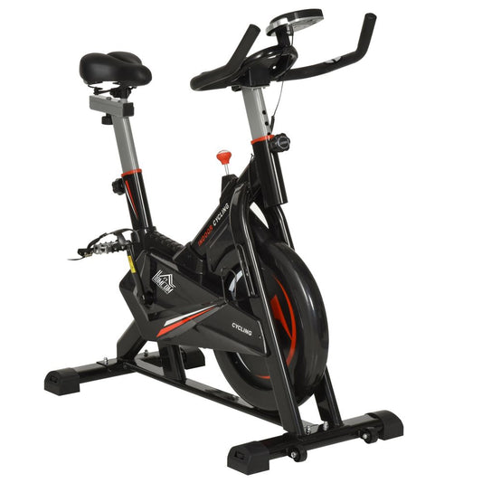 Indoor Cycling Bike Upright Stationary 10kg Flywheel Exercise Bike HOMCOM