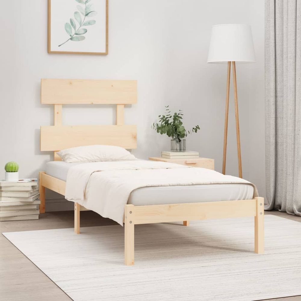 Bed Frame Solid Wood 75x190 cm to 200 x 200 cm