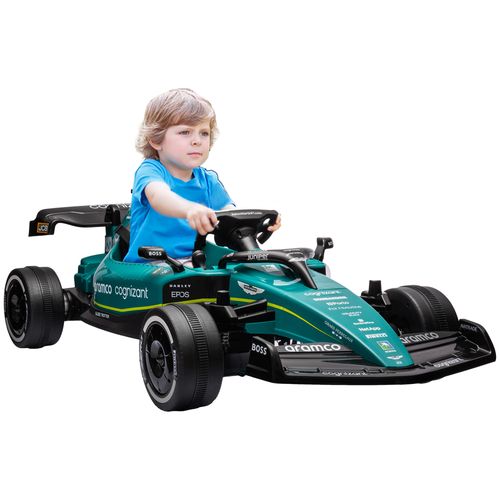 AIYAPLAY 12V Electric Go Kart w/ Shock-Absorbing Wheels, Remote, Bluetooth