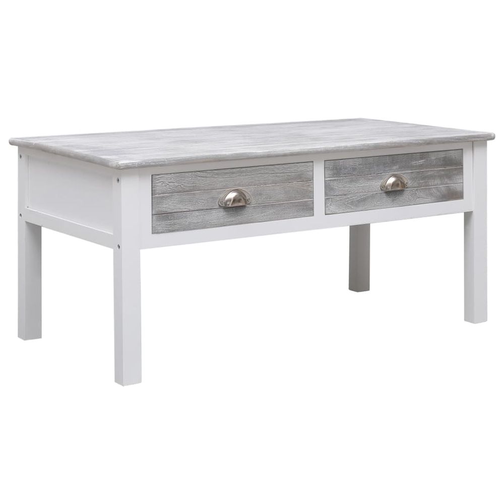 vidaXL Coffee Table Grey 100x50x45 cm Wood