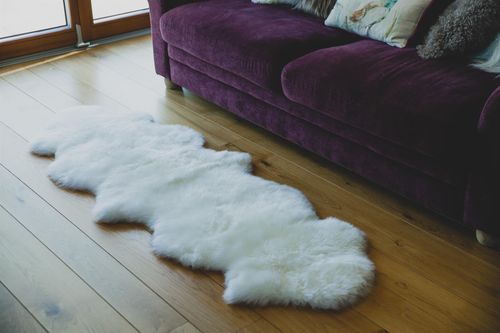 Nordvek Double Sheepskin Rug - 2 Pelts Sewn End To End