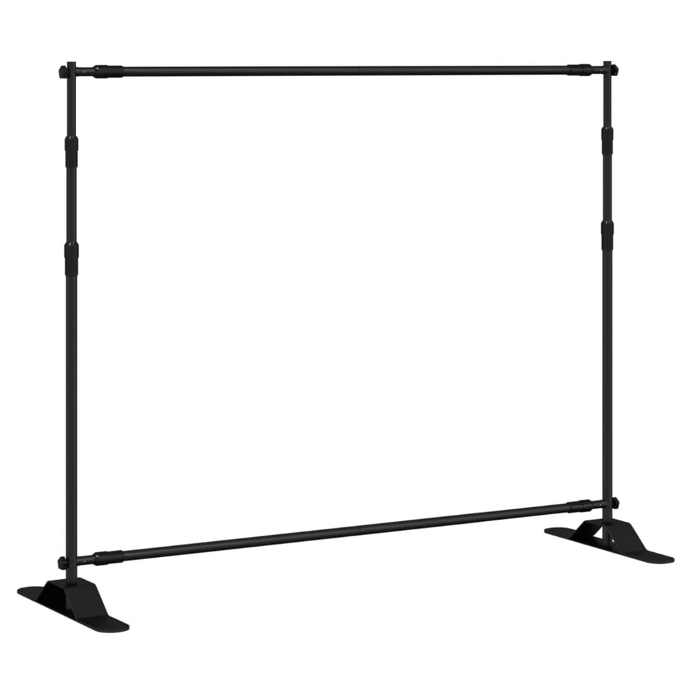 vidaXL Backdrop Stand Black 254x243 cm Steel