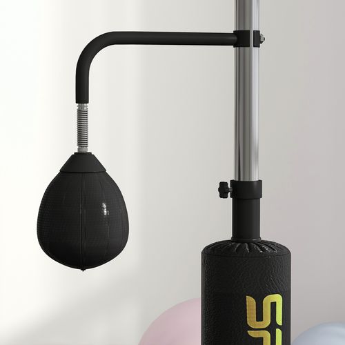 SPORTNOW Boxing Bag, Freestanding Punching Bag with Reflex Bar, Speed Balls