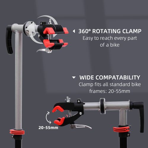 Bicycle Repair Work Stand Maintenance Display Rack Tool Adjustable HOMCOM